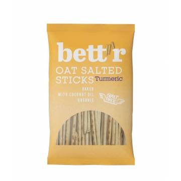 Bett'r Organic Oat Salted Sticks Tumeric 50g