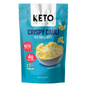 Keto Crispy Cauliflower Sea Salted Bites 27g Keto Naturals