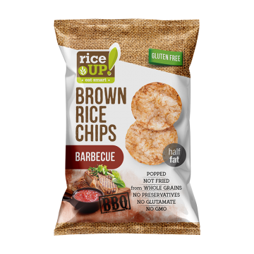 RiceUP! Brown Rice Chips, Barbecue Flavor, 25g