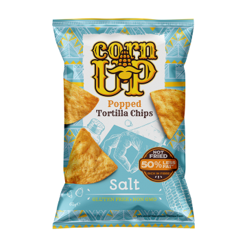 CornUP! Popped Tortilla Chips, Salt 60g
