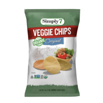 Organic Veggie Chips - Original Simply 7, 113g