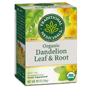 Organic Dandelion Leaf & Root Traditional Medicinals, 16 bags
