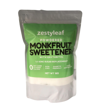 Monk Fruit Sweetener with Erythritol (Powder), 1kg ZestyLeaf