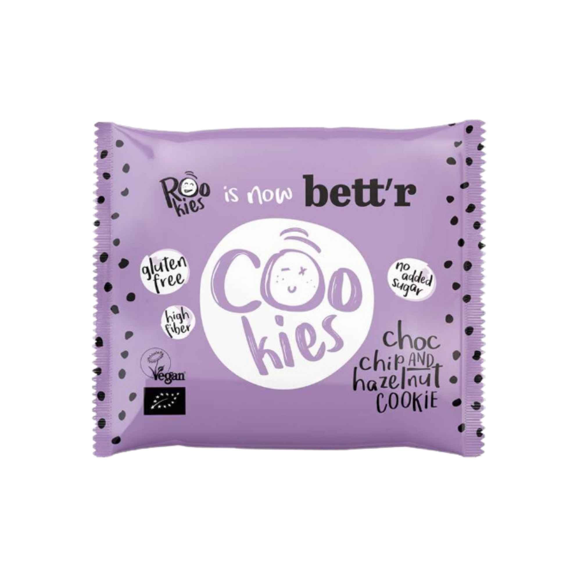 Bett'r Rookies Organic Cookie Choc Chip & Hazelnut 40g Bett'r Rookies Organic Cookie Choc Chip & Hazelnut 40g - Image 1