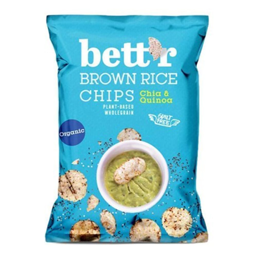 Bettr20Organic20Rice20Chips2g Bett'r Organic Rice Chips With Chia And Quinoa 60g - Image 1