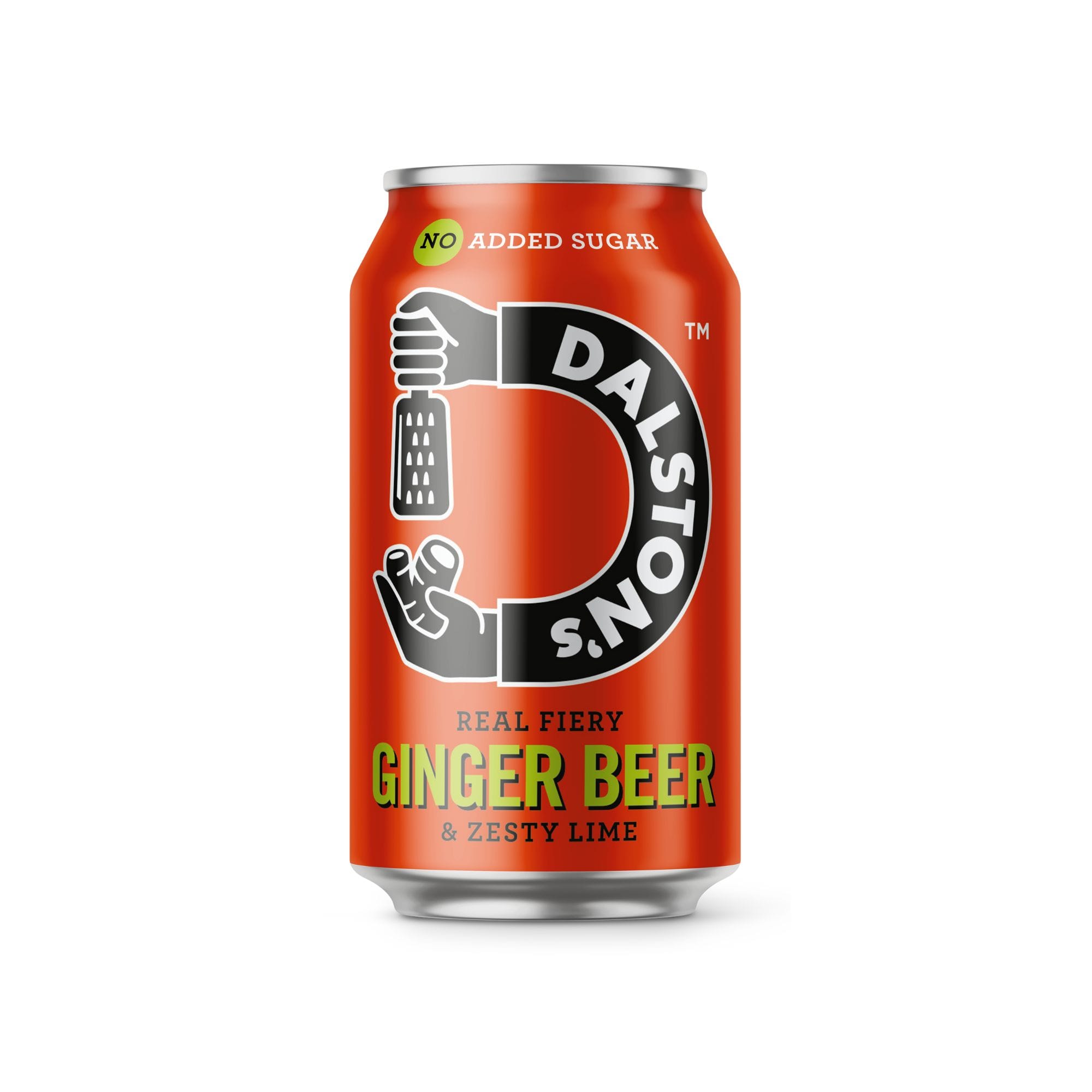 Dalton20Ginger20Beer20_20Sparkling20Water.jpg Dalston's Real Fiery Ginger Beer & Zesty Lime 330ml - Image 1