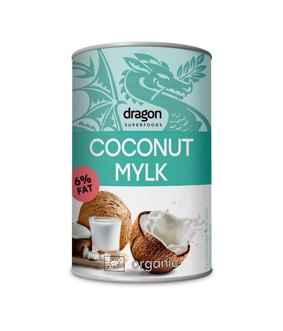 Dragon20Superfoods20Coconut20Mylk_206_20Fats20400g.jpg Dragon Superfoods Organic Coconut Milk, 6% Fats 400g - Image 1