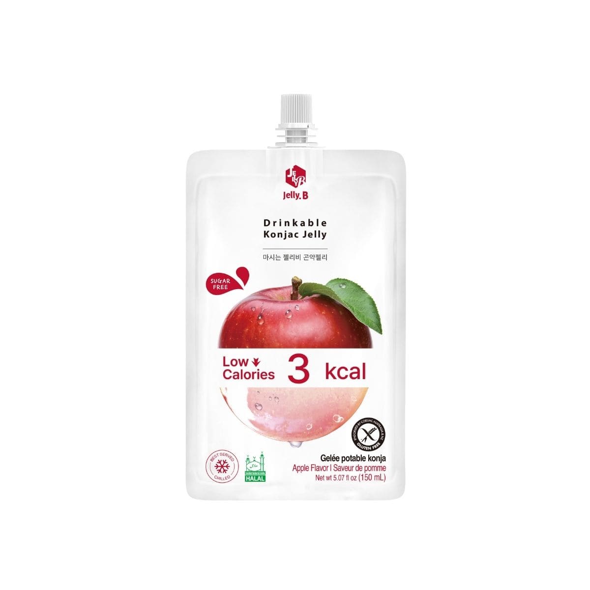 Jelly B Konjac Jelly Apple 150ml Jelly B Drinkable Konjac Jelly Apple 150ml โ low calorie konjac jelly drink snack