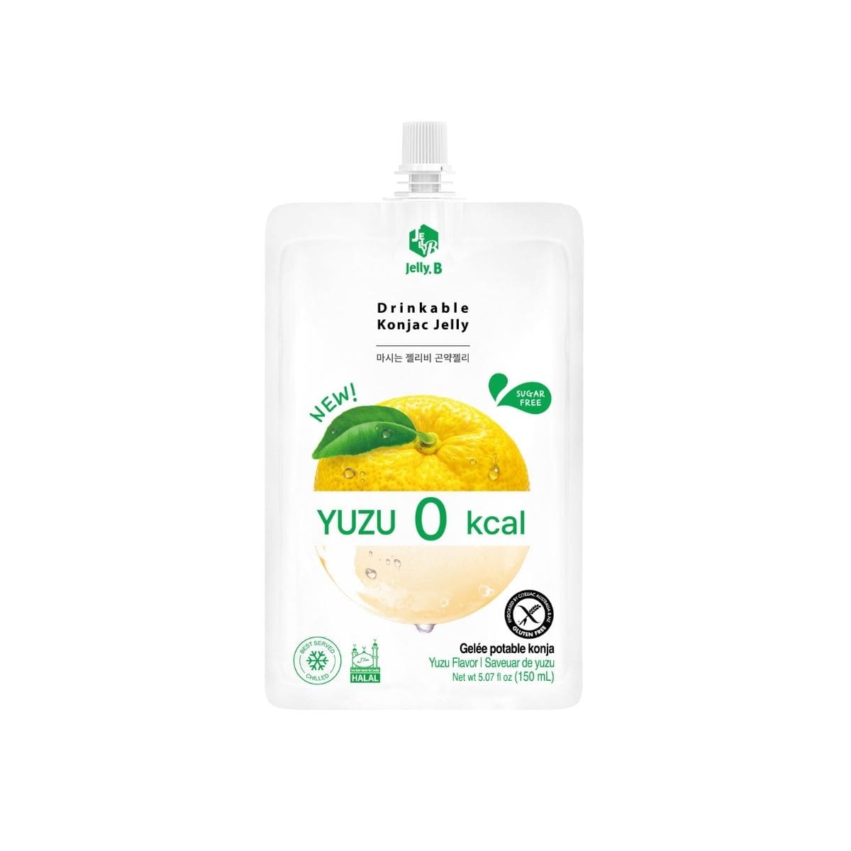 Jelly B Konjac Jelly Yu Zu 150ml Jelly B Drinkable Konjac Jelly Yuzu 150ml – low calorie konjac jelly drink snack