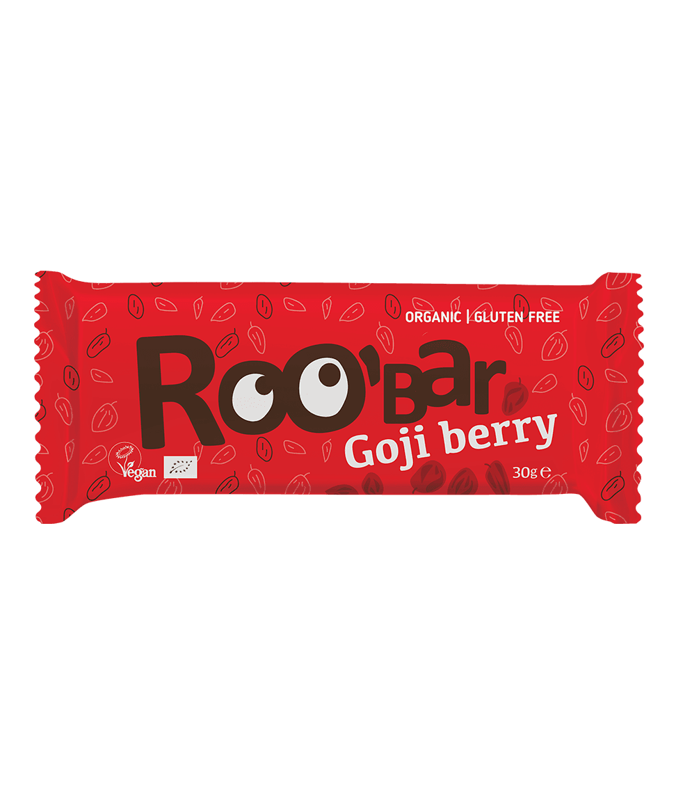 ROOBAR20Goji20Berries2050g.png Roobar Organic Goji Berry Bar 30g - Image 1