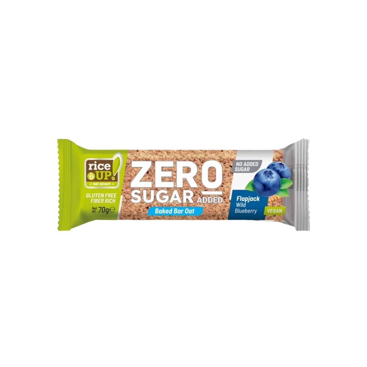 RiceUP! Zero Sugar Gluten-Free Baked Oats Bar Blueberry 70g RiceUp! Zero Sugar Gluten-Free Baked Oats Bar Blueberry 70g – healthy low sugar gluten-free snack bar