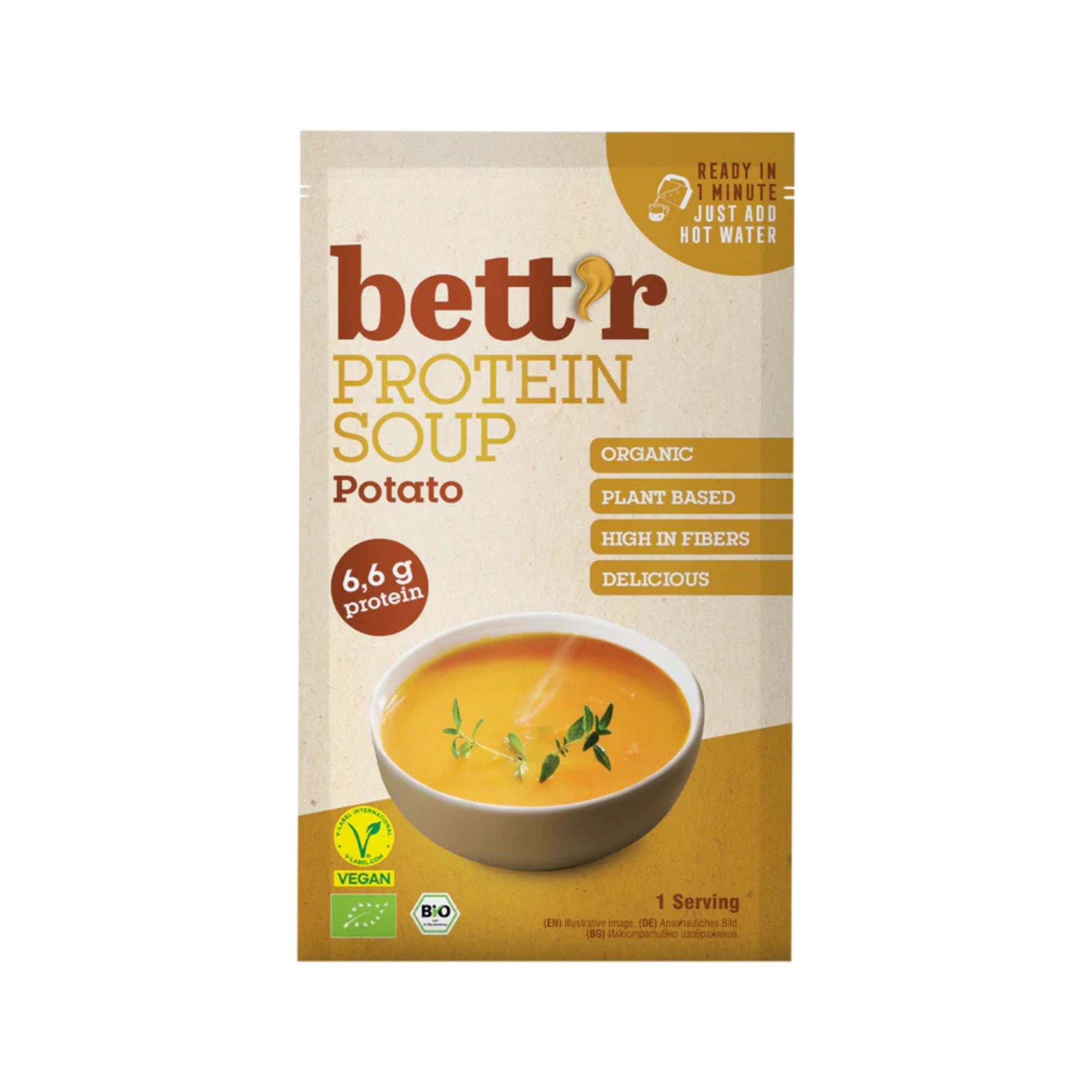 Bett'r Organic Protein Soup with Potato 30g Bett'r Organic Protein Soup with Potato 30g - Image 1