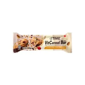 d'TIME VitCereal Chewy Bar Golden Blend & Dark Chocolate 24g — single packaged 24g chewy cereal bar, golden blend base with dark chocolate notes